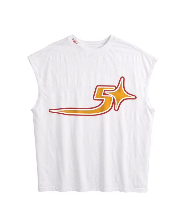 FIVE Cutoff Tee — White
