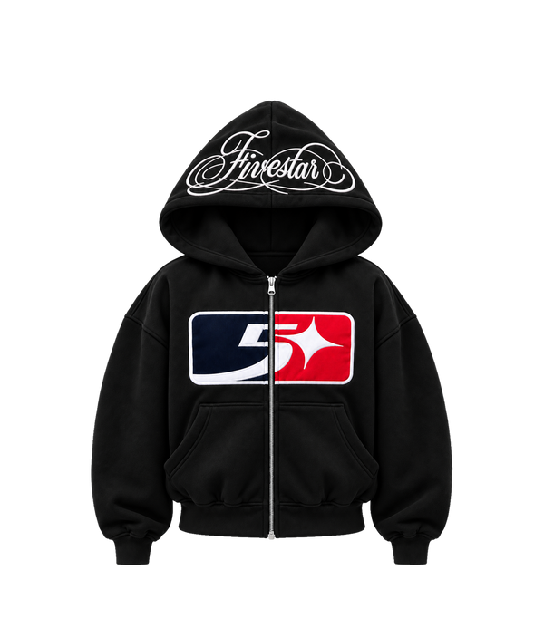 FIVESTAR LEAGUE ZIP-UP (BLACK)